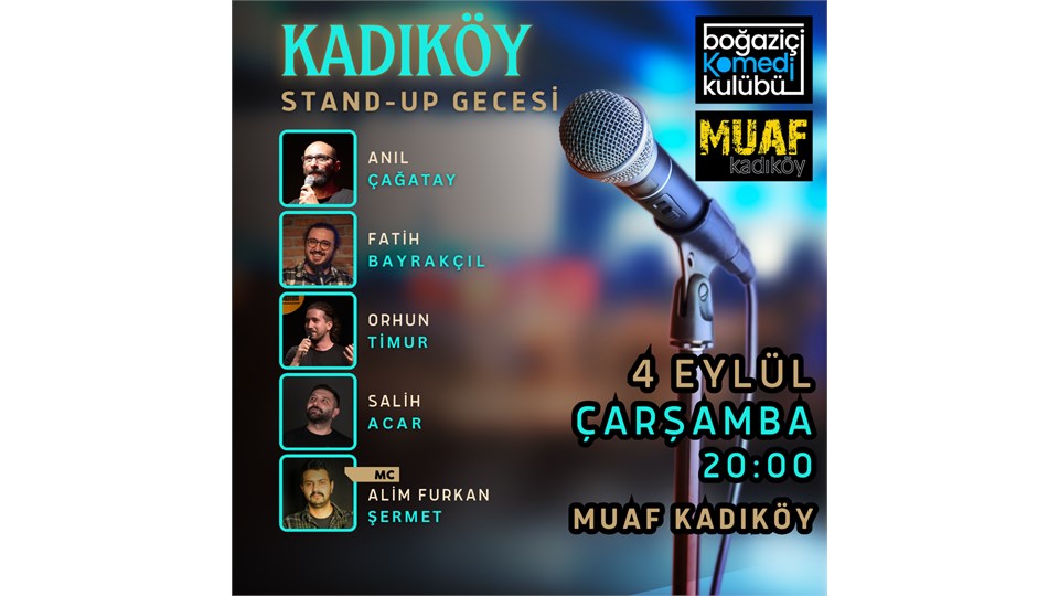 Kadıköy Stand-up Gecesi - Boğaziçi Komedi Kulübü