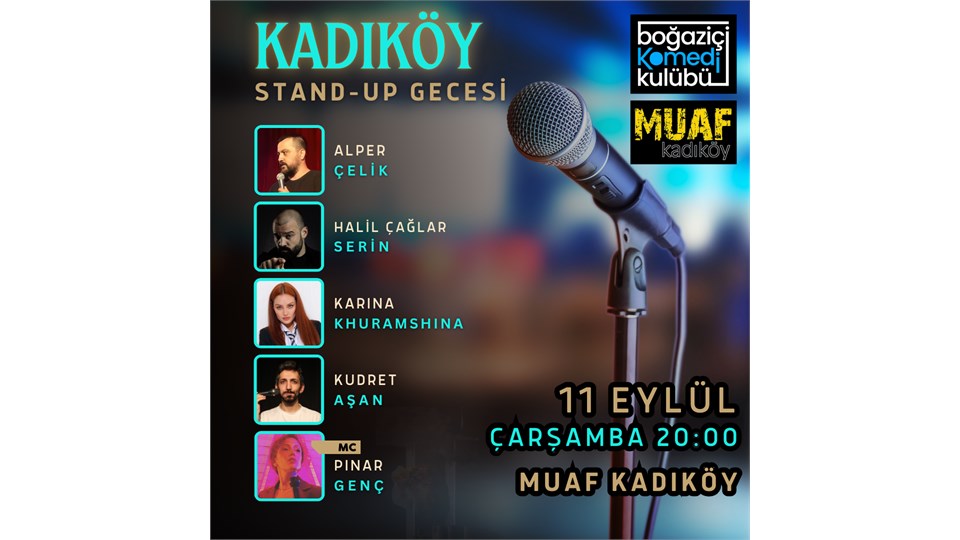 Kadıköy Stand-up Gecesi - Boğaziçi Komedi Kulübü