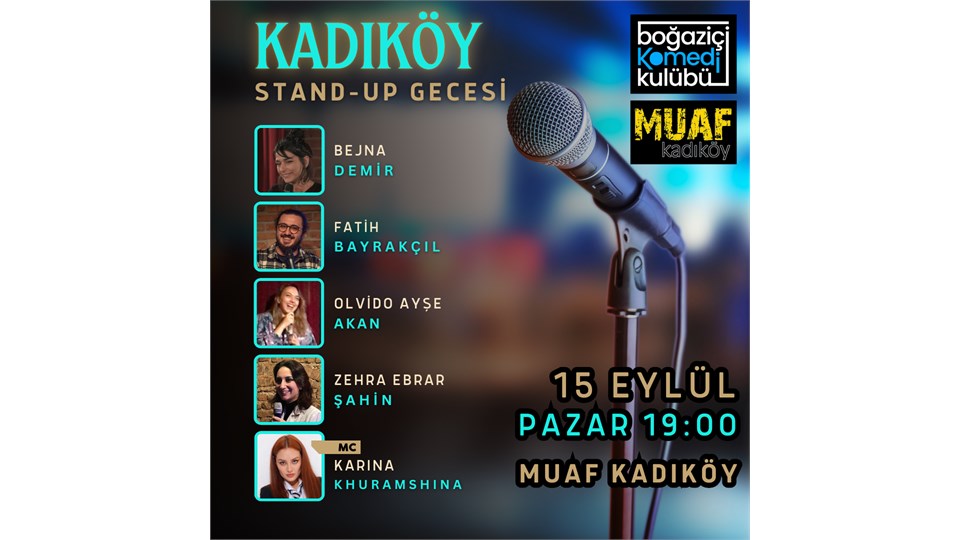 Kadıköy Stand-up Gecesi - Boğaziçi Komedi Kulübü