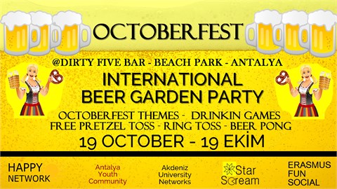 OCTOBERFEST - INTERNATIONAL BEER GARDEN PARTY - BEACH PARK - ANTALYA