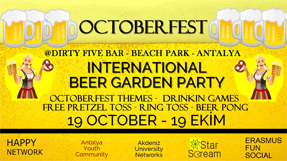 OCTOBERFEST - INTERNATIONAL BEER GARDEN PARTY - BEACH PARK - ANTALYA