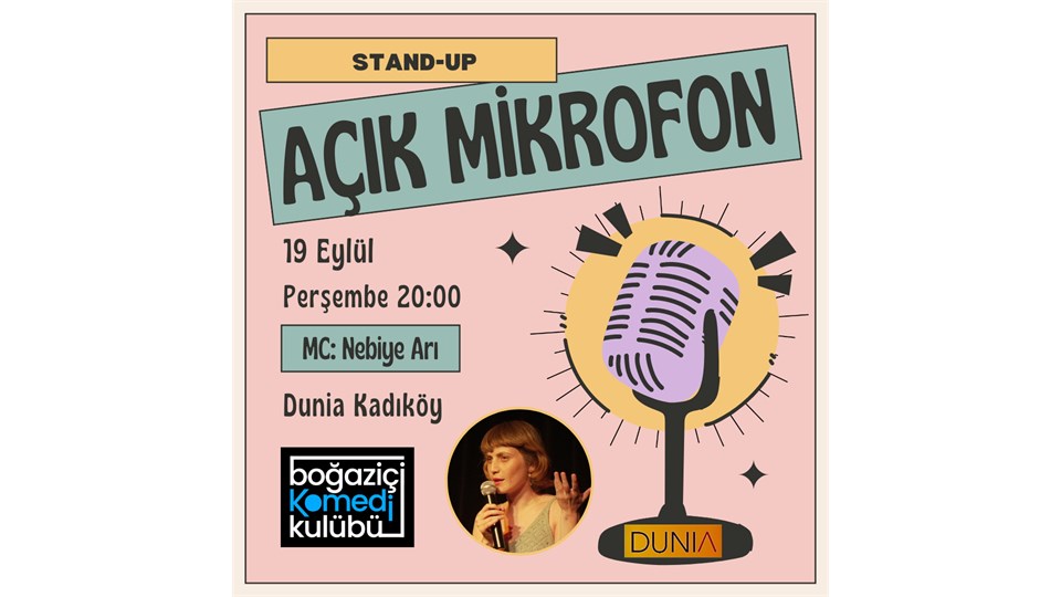 Açık Mikrofon Stand-up - Boğaziçi Komedi Kulübü