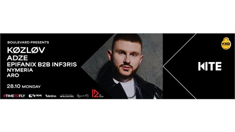 BOULEVARD PRESENTS: KØZLØV, ADZE, EPIFANIX B2B INF3RIS,NYME,ARO