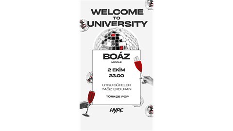 WELCOME TO UNIVERSITY 