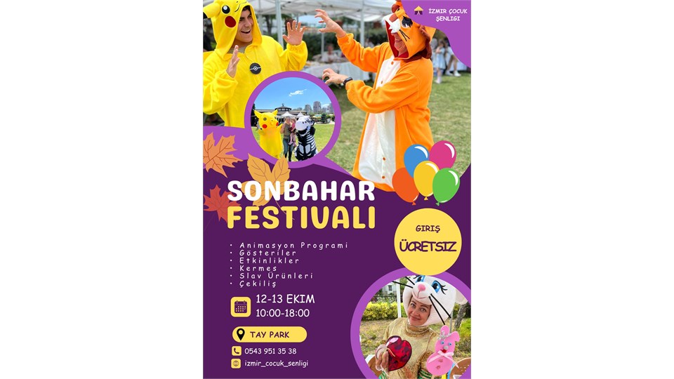 SONBAHAR FESTIVALİ (KERMES VE ÇOCUKLAR İÇİN ÜCRETSİZ FESTİVAL - İzmir Cordelion Taypark