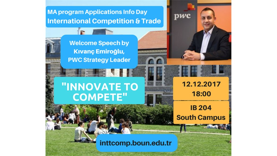International Competition and Trade MA Program - Info Day and Talk by Kıvanç Emiroğlu 