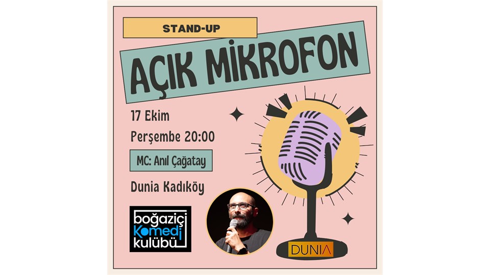 Açık Mikrofon Stand-up - Boğaziçi Komedi Kulübü