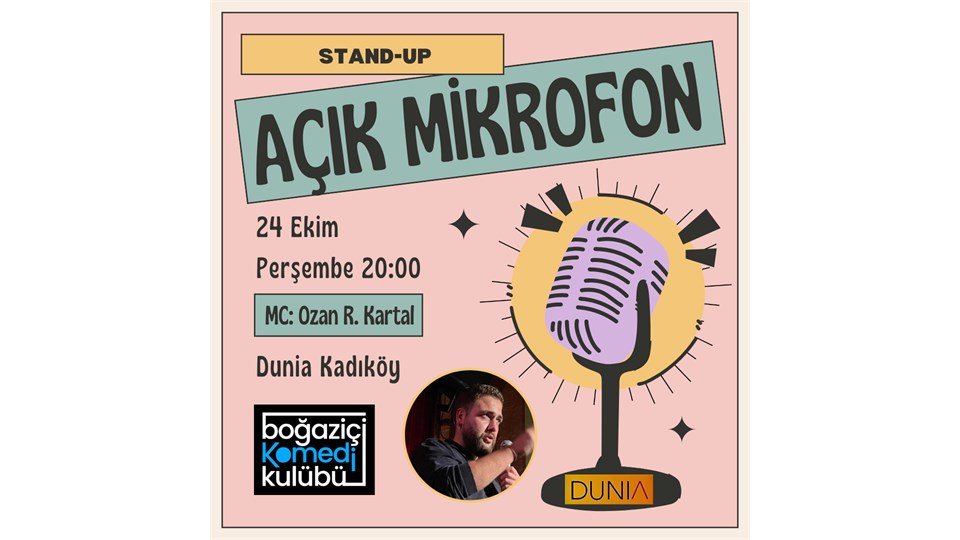 Açık Mikrofon Stand-up - Boğaziçi Komedi Kulübü