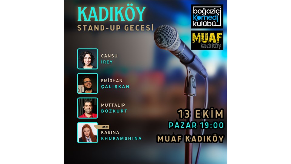 Kadıköy Stand-up Gecesi - Boğaziçi Komedi Kulübü