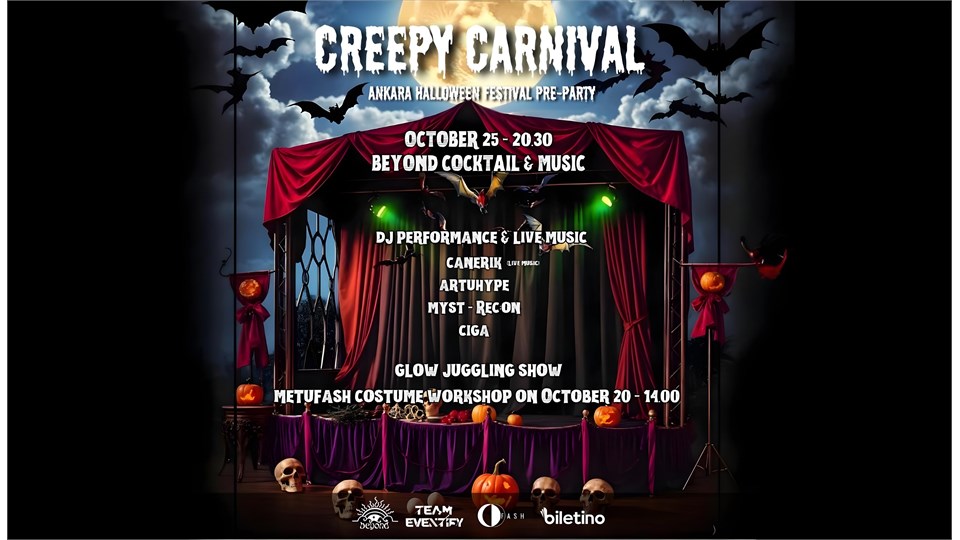 Creepy Carnival - Halloween Festival Pre-party (Beyond Cocktail & Music - 25 Ekim)