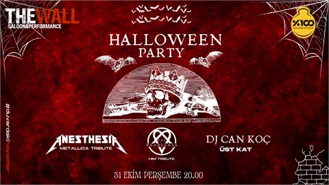 Hallowen Party The Wall - Anesthesia, The Heartless, DJ Can Koc
