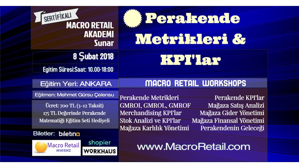 Perakende Metrikleri ve KPI'lar Eğitimi -- ANKARA 
