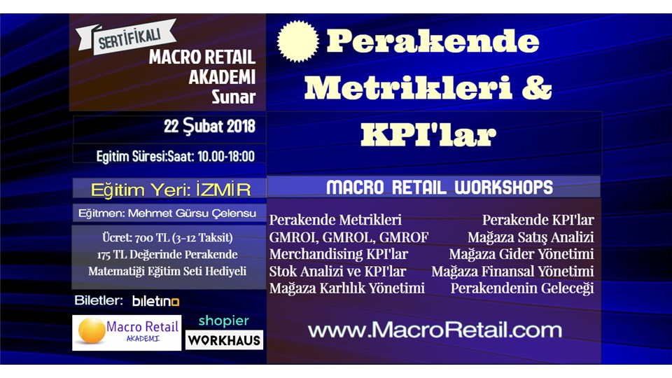 Perakende Metrikleri ve KPI'lar Eğitimi --- İZMİR