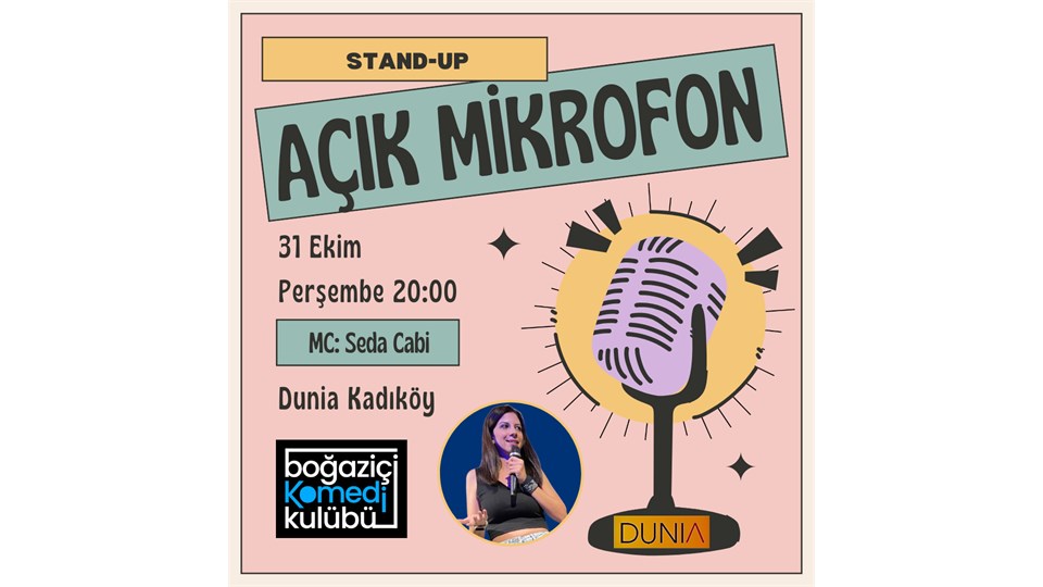 Açık Mikrofon Stand-up - Boğaziçi Komedi Kulübü
