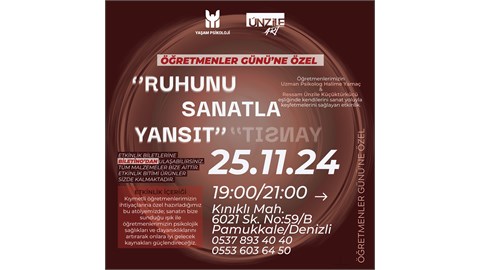 Ruhunu Sanatla Yansıt - Öğretmenler Günü'ne Özel