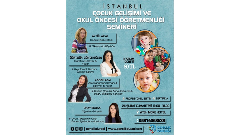 İstanbul Çocuk Gelişimi ve Okul Öncesi Öğretmenliği Semineri