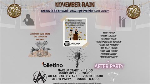 NOVEMBER RAIN (SOCIAL PARTY)