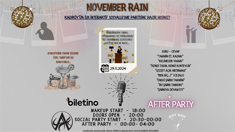 NOVEMBER RAIN (SOCIAL PARTY)