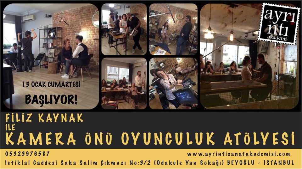 Filiz Kaynak ile Kamera Önü Oyunculuk Atölyesi