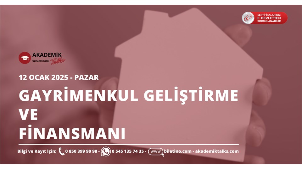 Gayrimenkul Geliştirme ve Finansmanı