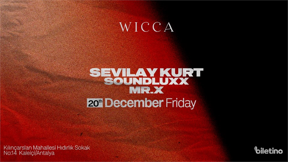 YALDA NIGHT |SEVILAY KURT, SOUNDLUXX, MR.X @WiccaAntalya 21th December