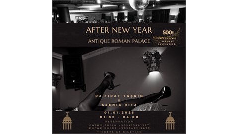 After New Year Party by Antique Roman Palace Museum Hotel