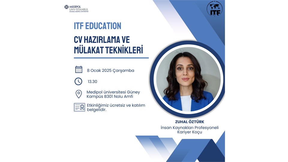 ITF EDUCATION CV HAZIRLAMA VE MÜLAKAT TEKNİKLERİ