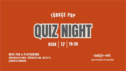 Radyo ETÜ Türkçe Pop Quiz Night