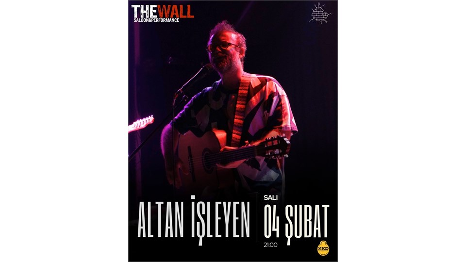 Altan İşleyen 4 Şubat Salı 20:30 The Wall Saloon & Performance