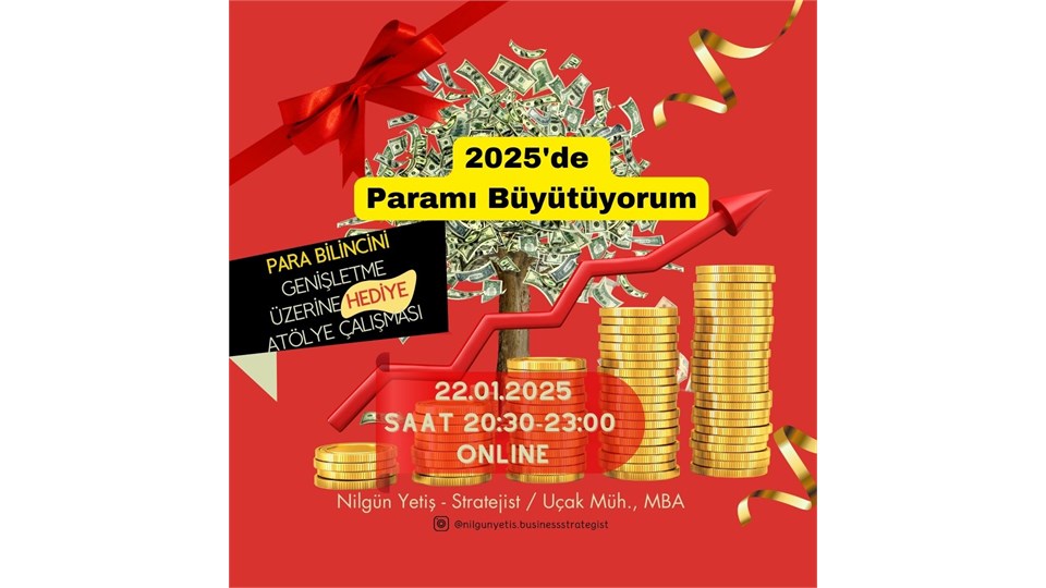 2025'de Gelirimi Arttırıyorum- (Hediye) Parasal Bilinci Geliştirme Atölye Çalışması