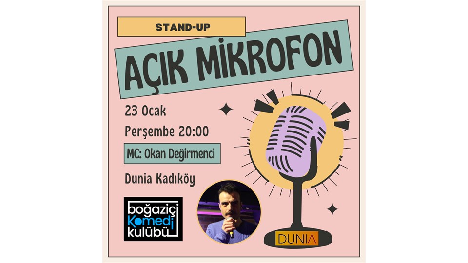 Kadıköy Açık Mikrofon Stand-up - Boğaziçi Komedi Kulübü