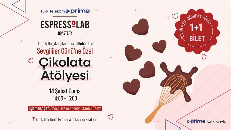  Çikolata Atölyesi (Sevgililer Günü Özel) - Gerçek Belçika Çikolatası Callebaut ile