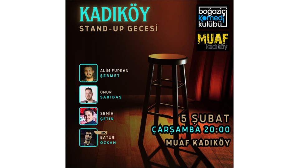 Boğaziçi Komedi Kulübü - Kadıköy Stand-up Gecesi
