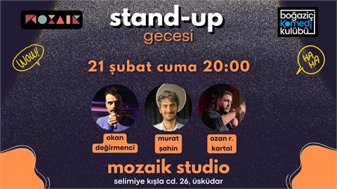 Mozaik Studio Üsküdar Stand-up Gecesi