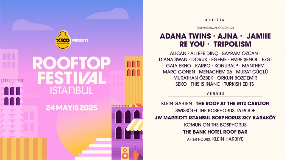 %100 Müzik Sunar: ROOFTOP FESTIVAL ISTANBUL 2025