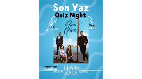 SON YAZ QUIZ NIGHT