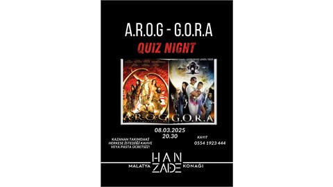 A.R.O.G - G.O.R.A QUIZ NIGHT 