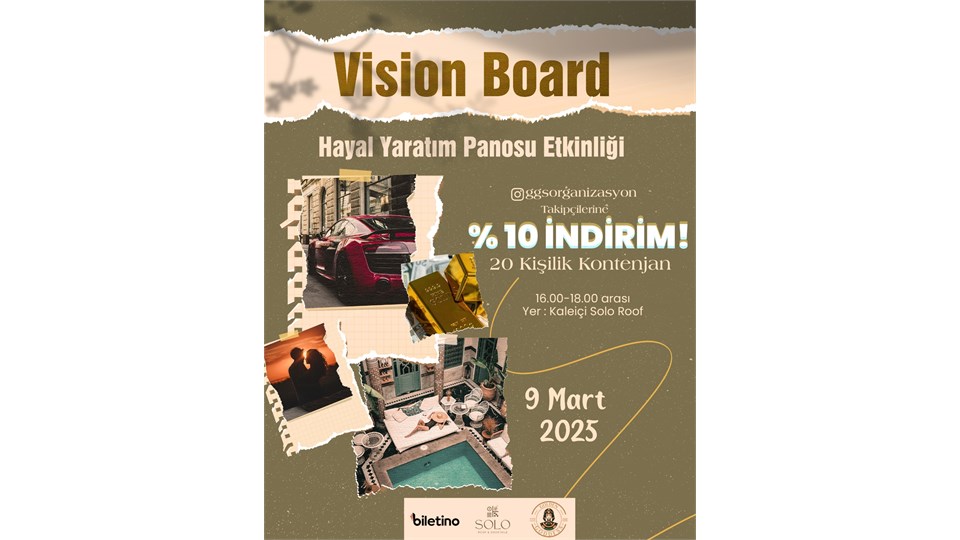 VISION BOARD - Hayal Yaratım Panosu Etkinliği