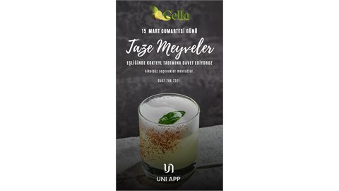 Taze Meyveler Eşliğinde Kokteyl Tadımı