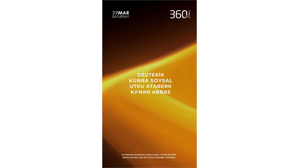 360 Istanbul Club Living in Saturday