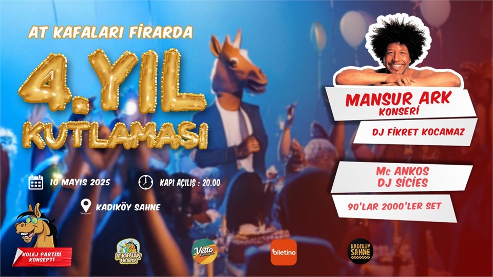 At Kafaları Firarda 90’lar Partisi & Mansur Ark Konseri