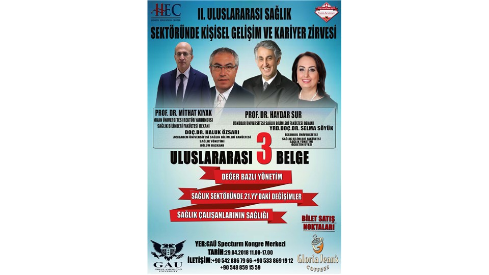 HEC II.ULUSLARARASI SAĞLIK SEKTÖRÜNDE KİŞİSEL GELİŞİM ZİRVESİ