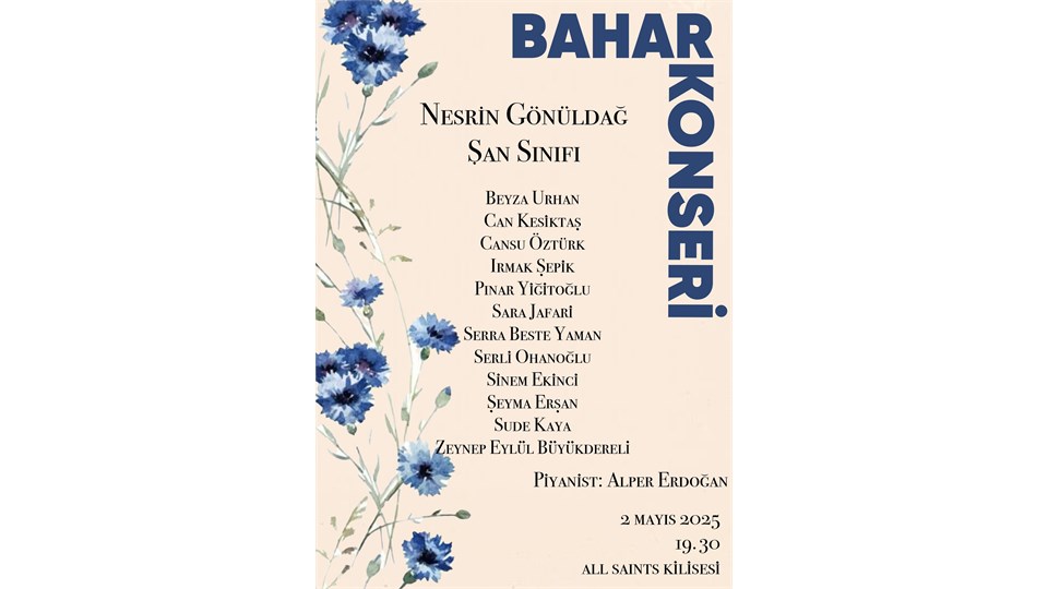 Nesrin Gönüldağ Şan Sınıfı Bahar Konseri