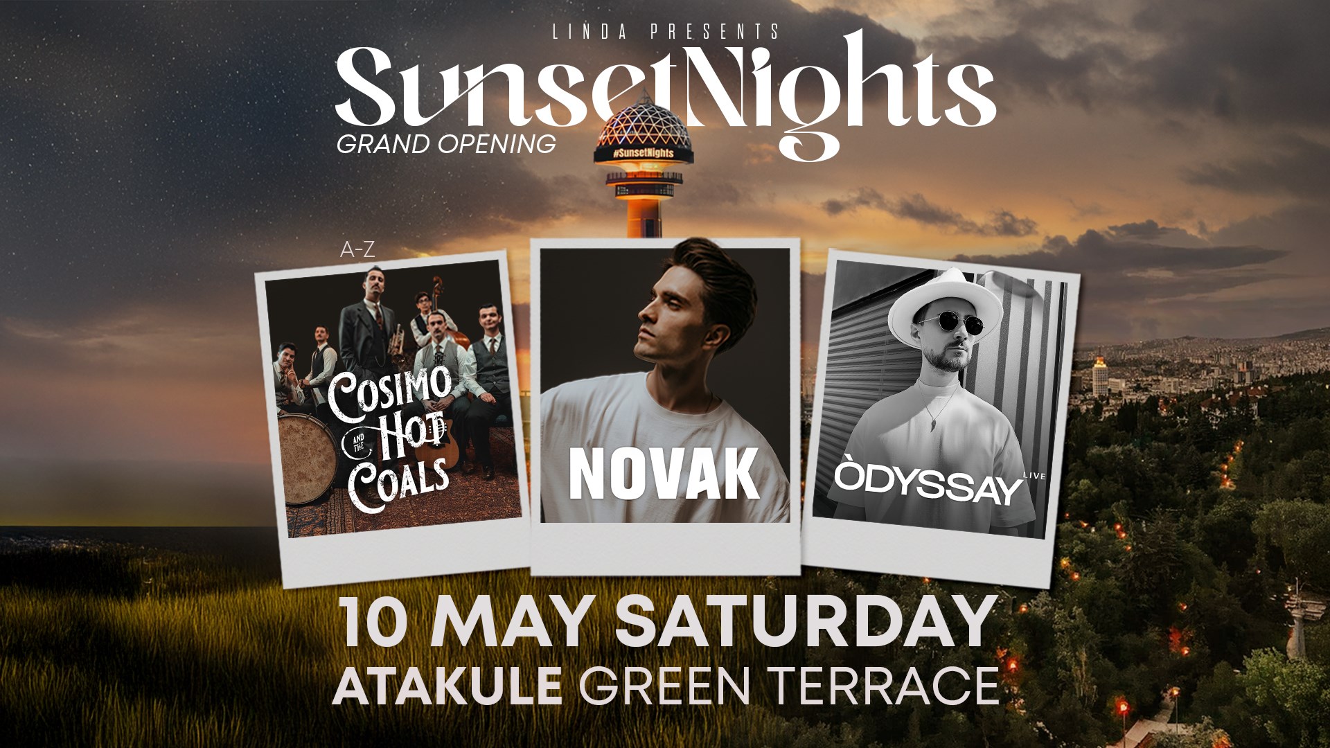 Linda Presents: Novak, Odyssay, Cosimo and the Hot Coals