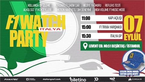 F1 Watch Party İtalya GP