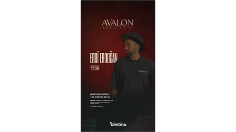 ERDİ ERDOĞAN AVALON KADIKÖY SAHNESİ
