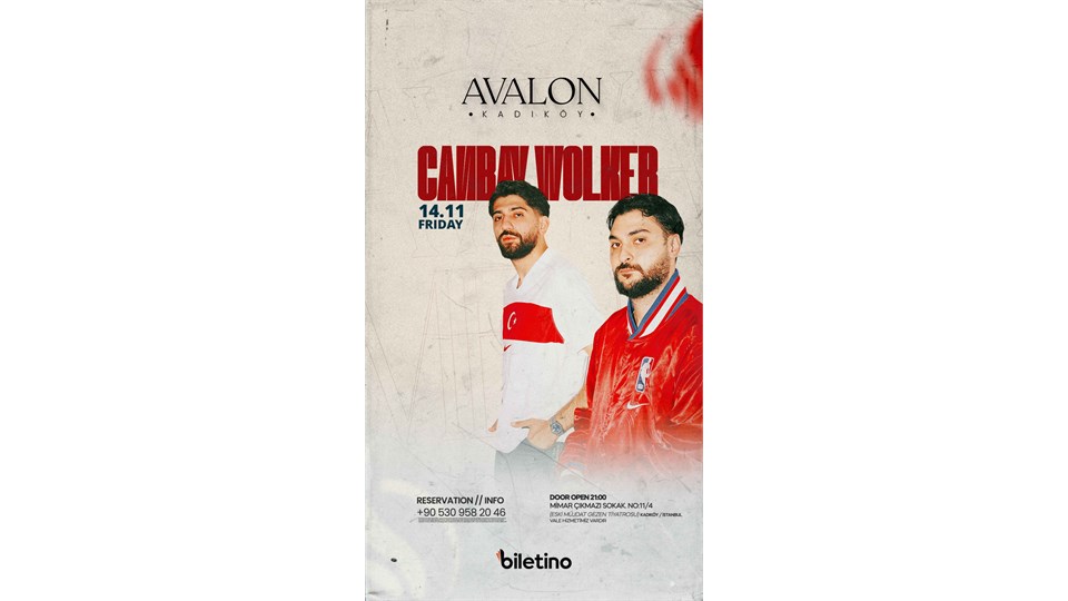 CANBAY WOLKER  AVALON KADIKÖY KONSERİ