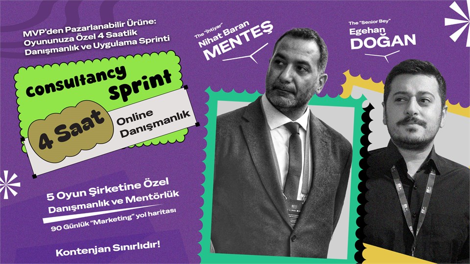 MVP'den Pazarlanabilir Ürüne: Oyununuza Özel 4 Saatlik Sprint Danışmanlık