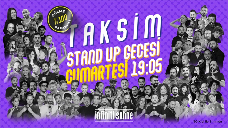 Taksim Beyoğlu Stand up Gecesi Cumartesi 
