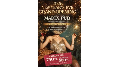 Madix Pub açılış ve yılbaşı etkinliği